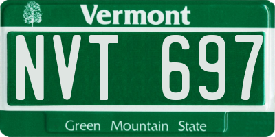 VT license plate NVT697