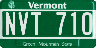 VT license plate NVT710