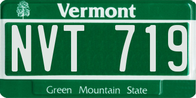 VT license plate NVT719