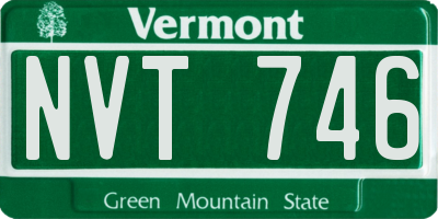 VT license plate NVT746