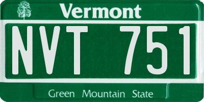 VT license plate NVT751