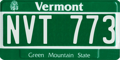 VT license plate NVT773