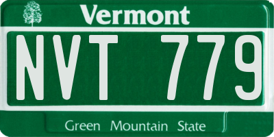 VT license plate NVT779