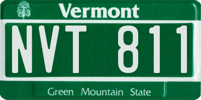 VT license plate NVT811