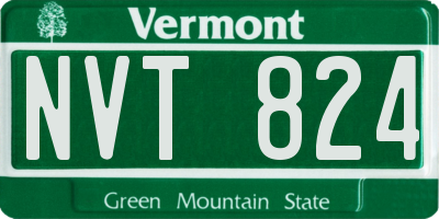 VT license plate NVT824