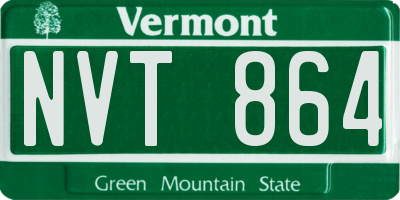 VT license plate NVT864