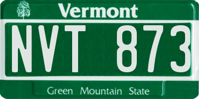 VT license plate NVT873