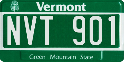 VT license plate NVT901