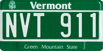 VT license plate NVT911
