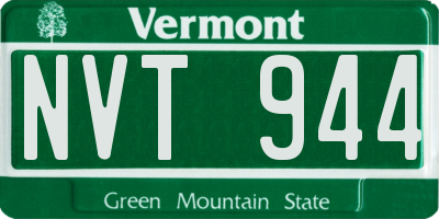 VT license plate NVT944