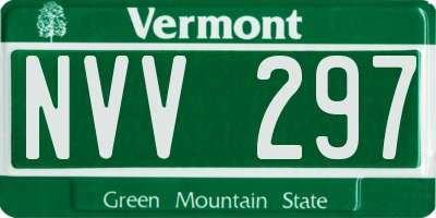 VT license plate NVV297