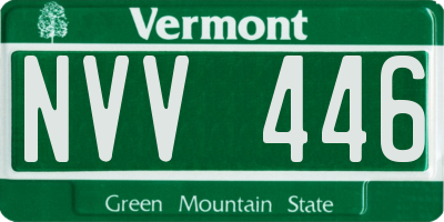 VT license plate NVV446