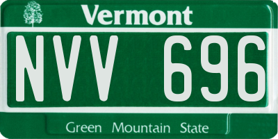 VT license plate NVV696