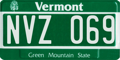 VT license plate NVZ069