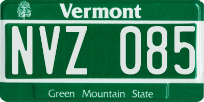 VT license plate NVZ085