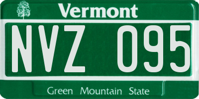 VT license plate NVZ095