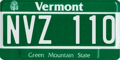 VT license plate NVZ110