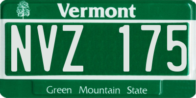 VT license plate NVZ175