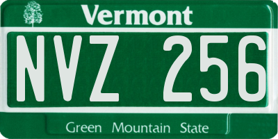 VT license plate NVZ256