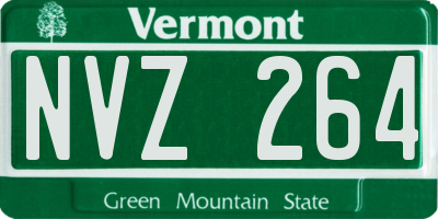 VT license plate NVZ264