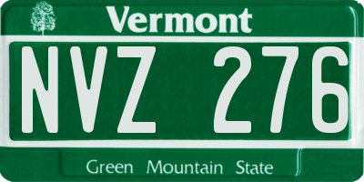 VT license plate NVZ276