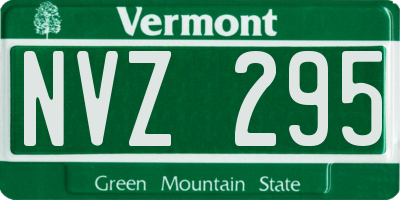 VT license plate NVZ295