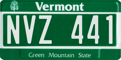 VT license plate NVZ441