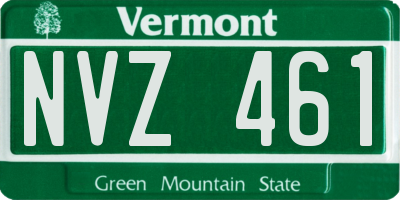 VT license plate NVZ461