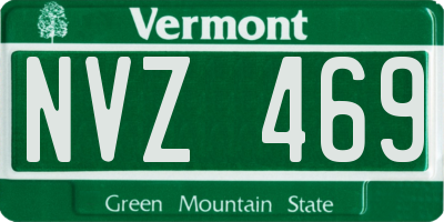 VT license plate NVZ469