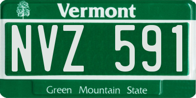 VT license plate NVZ591