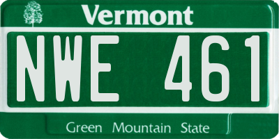 VT license plate NWE461