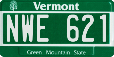 VT license plate NWE621