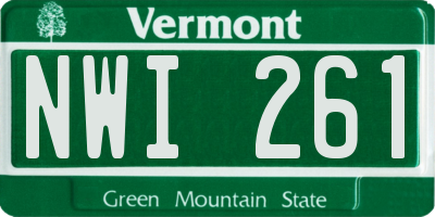 VT license plate NWI261