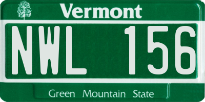 VT license plate NWL156
