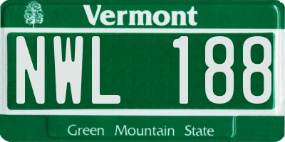 VT license plate NWL188