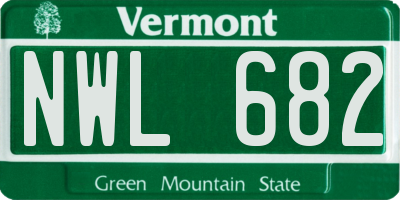 VT license plate NWL682