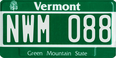 VT license plate NWM088