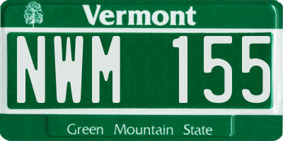 VT license plate NWM155