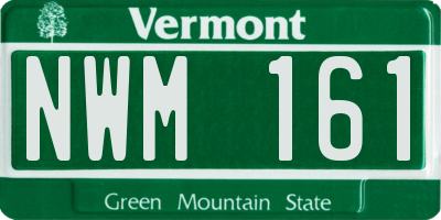 VT license plate NWM161