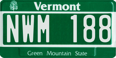 VT license plate NWM188