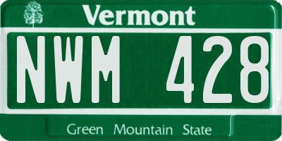 VT license plate NWM428