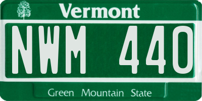 VT license plate NWM440