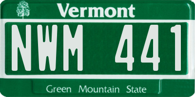 VT license plate NWM441