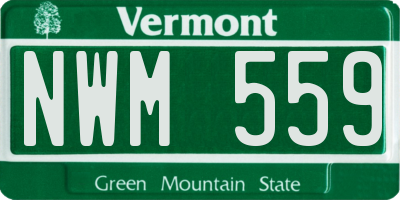 VT license plate NWM559