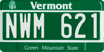 VT license plate NWM621