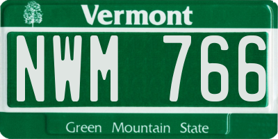 VT license plate NWM766