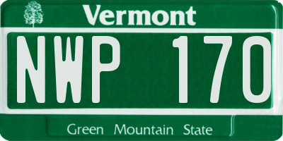 VT license plate NWP170