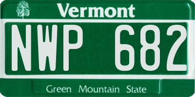 VT license plate NWP682
