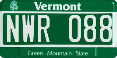 VT license plate NWR088