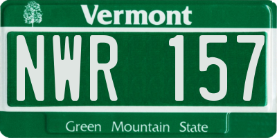 VT license plate NWR157